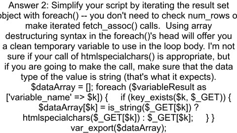 Create Associative Array using For Loop