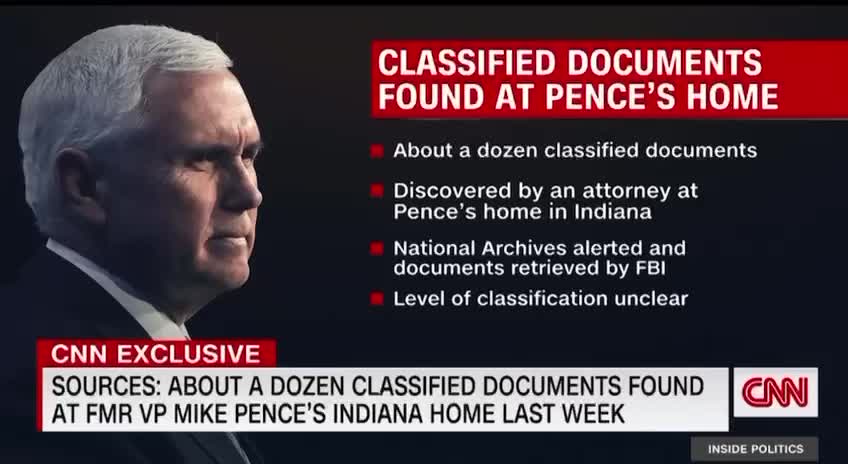 Mike Pence’s home in Indiana had 12 classified documents