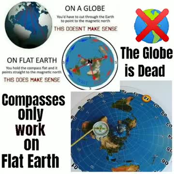 COMPASSES ONLY WORK ON FLAT EARTH