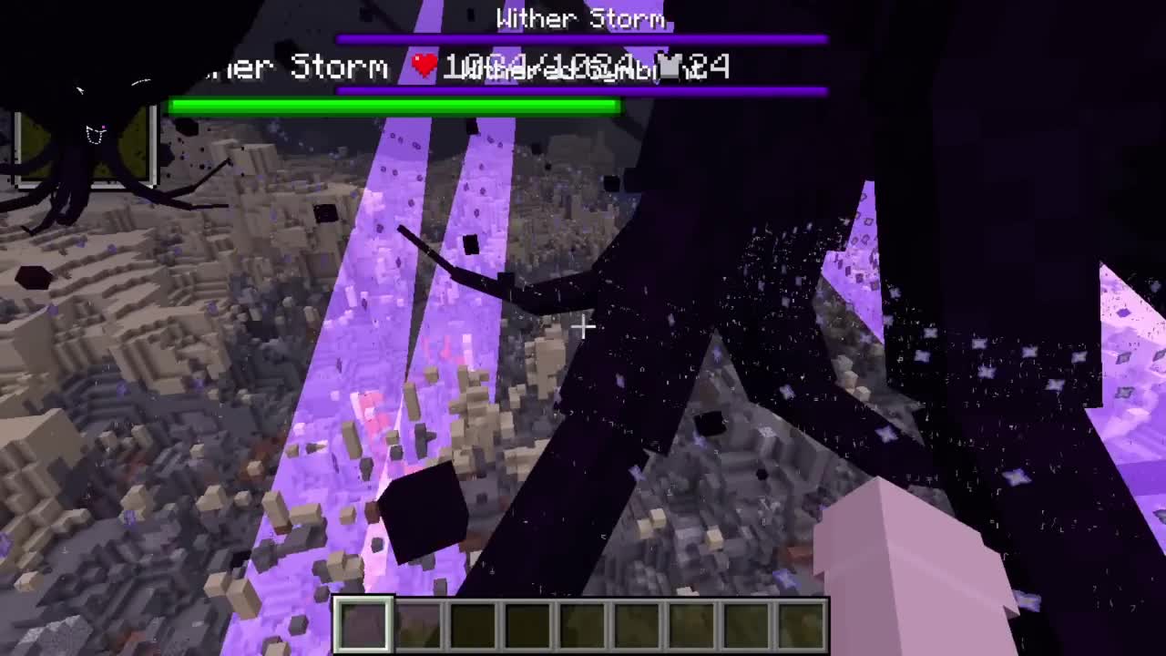 all Herobrine creepypasta mobs vs Wither Storm 7 STAGE in minecraft