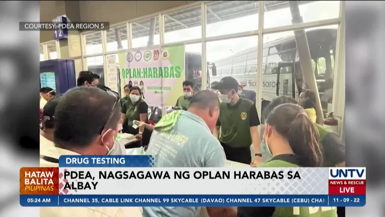 PDEA, PNP, nagsagawa ng Oplan Harabas sa Albay