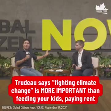 Trudeau says feeding your kids should NOT be your top priority