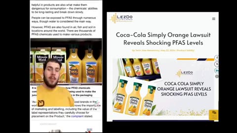 Coca-Cola Simply Orange Lawsuit Reveals Shocking ＂PFAS＂ Level