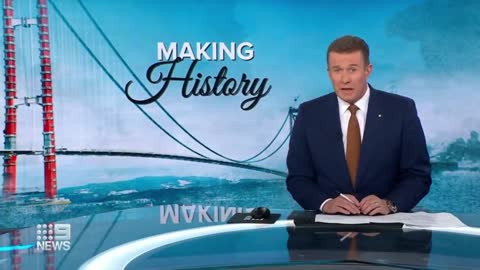 Turkey opens record-breaking bridge between Europe and Asia | 9 News Australia