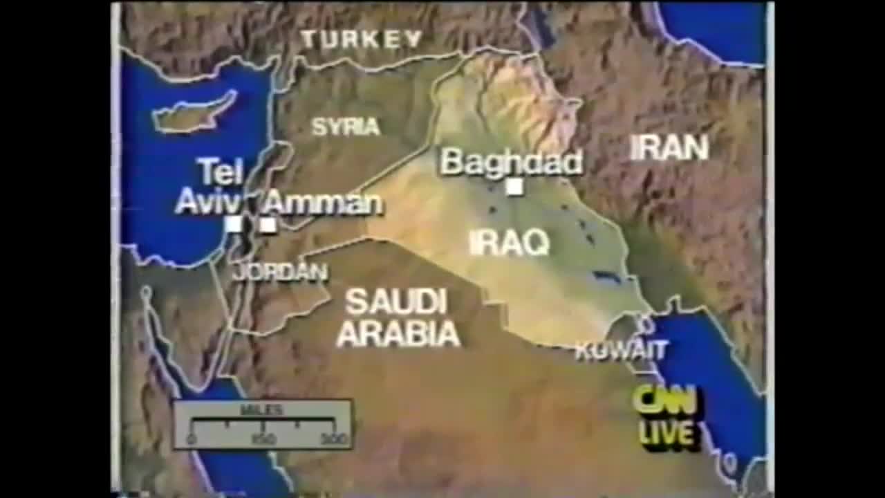 HISTORIC: CNN 1991 GULF WAR COVERAGE - 12 00 A.M E.T - 8 00 A.M E.T