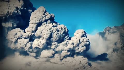 The most powerful mountain eruption