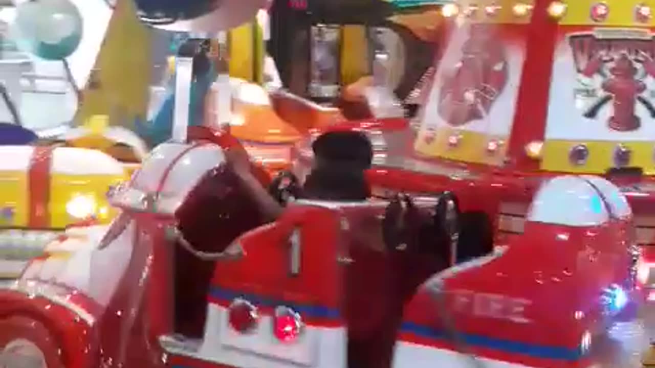 Cute boy fun in Finland