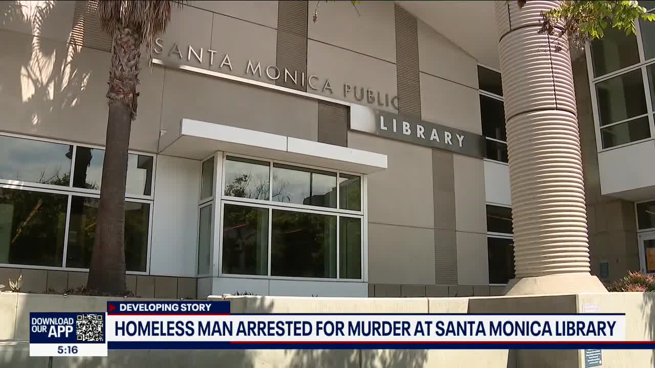 Homeless man arrested for murder at Santa Monica Main Library, police say