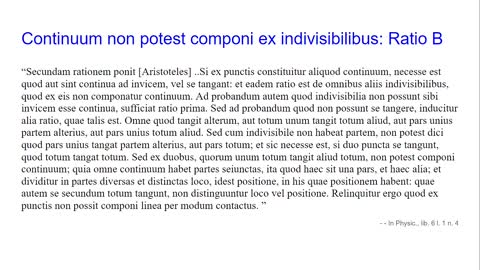 Lectiones de Libro Physicorum 6.1 - Continuum ex Indivisibilibus Non Componitur (Spoken Latin)