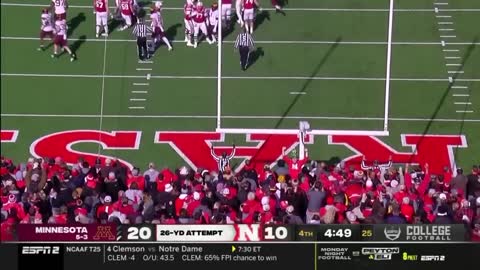 Minnesota at Nebraska _ Highlights _ Big Ten Football _ Nov. 5, 2022