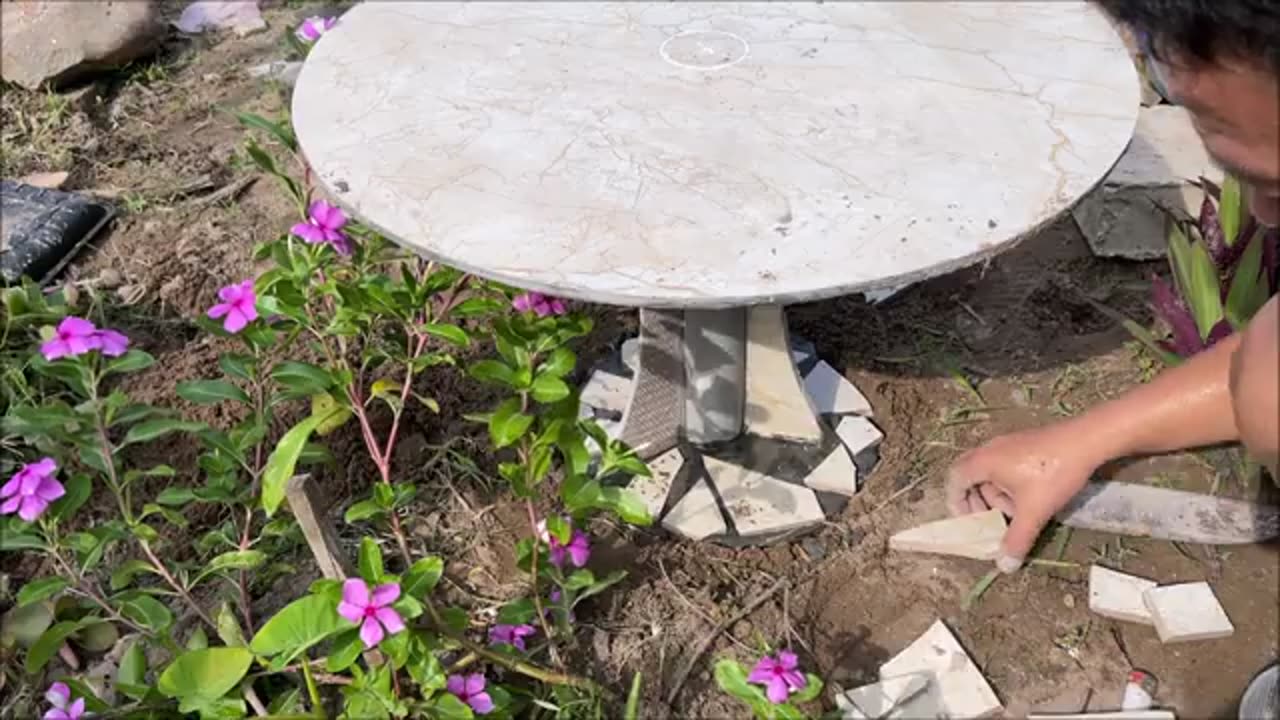 amazing - DIY garden coffee table - Quick and practical