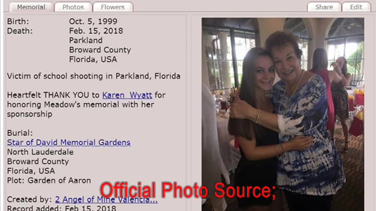 The FAKE Death of Meadow Pollack - Stoneman School Massacre Con