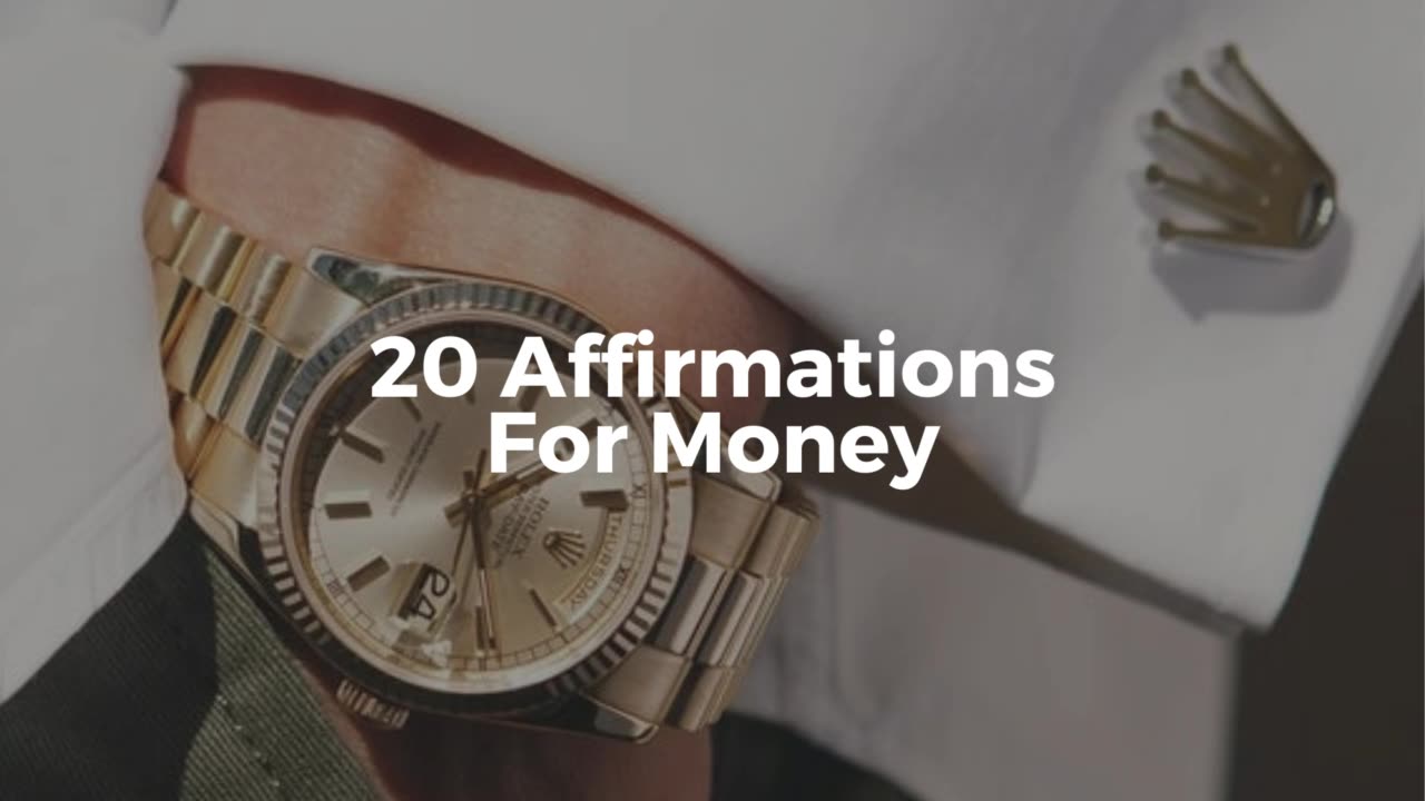 20 Affirmations For Money