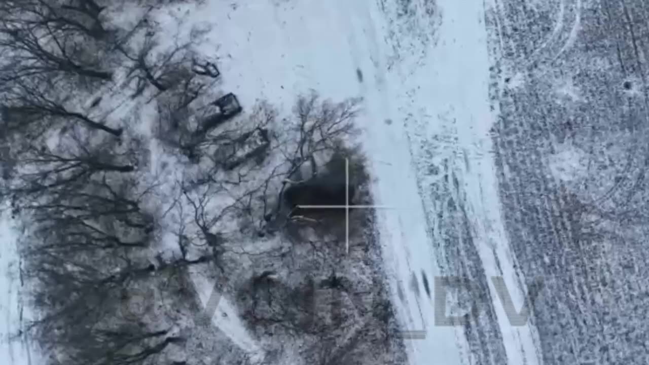 Russian drone drops grenades on there enemies