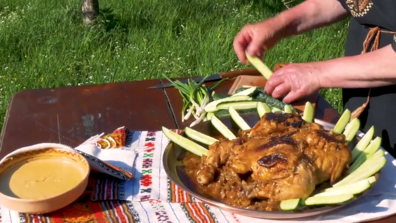 Cooking Chicken on the Campfire