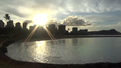 Honolulu, HI — Ala Moana Beach Park - Magic Island - Sunrise