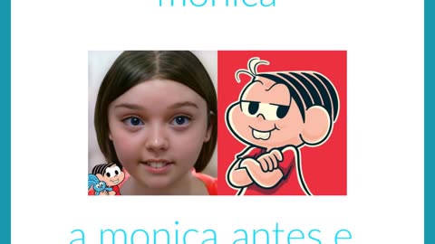 A MONICA antes e depois #shorts