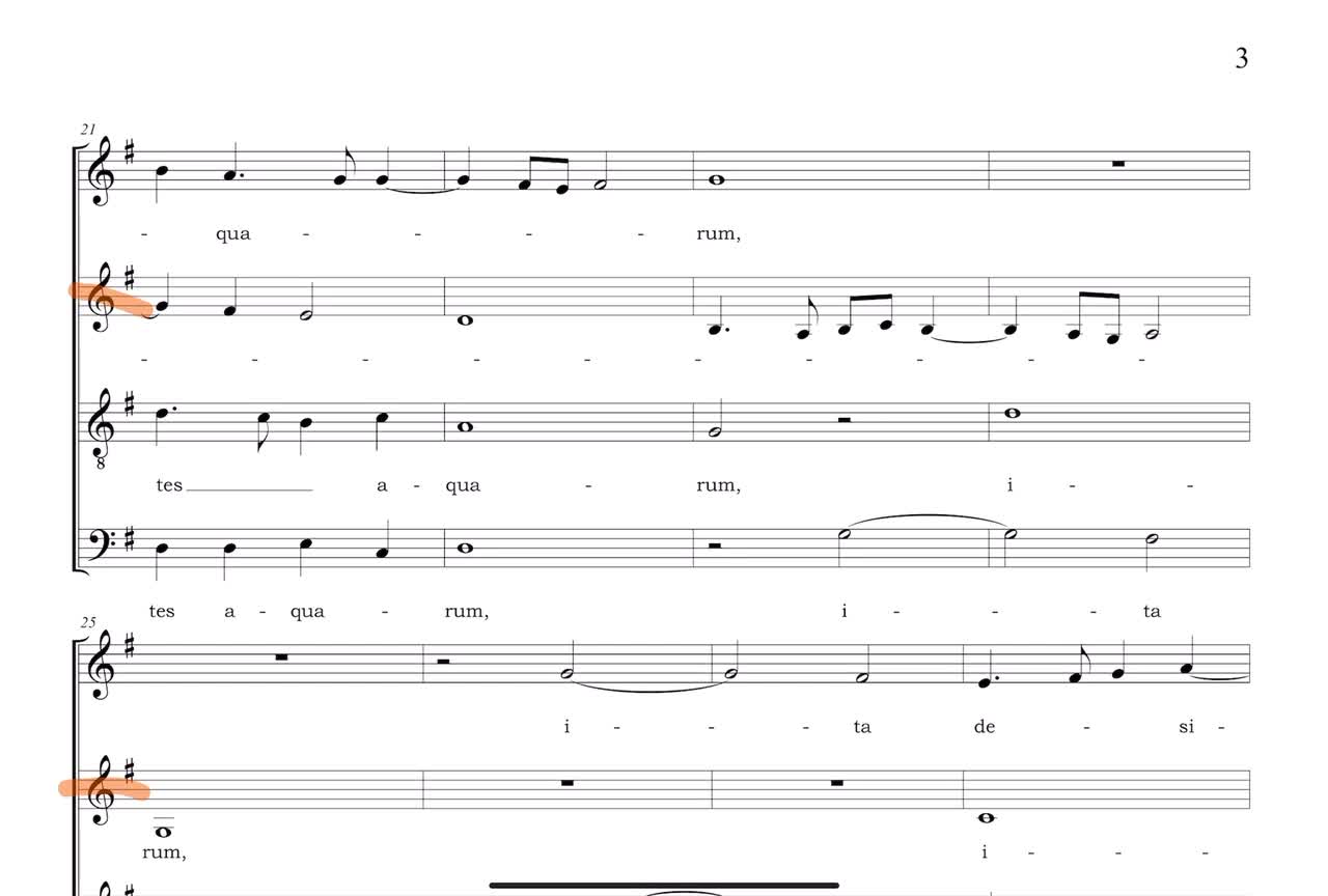 Sicut Cervus (Palestrina) Practice Track: ALTO Predominant