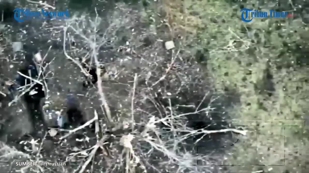 Close Combat Russian vs Ukrainian Troops, Shooting Each Other in the Trench