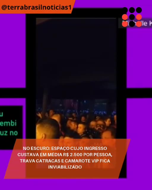 Com ingresso custando em média R$2.500 por pessoa, camarote vip fica inviabilizado após falta de luz