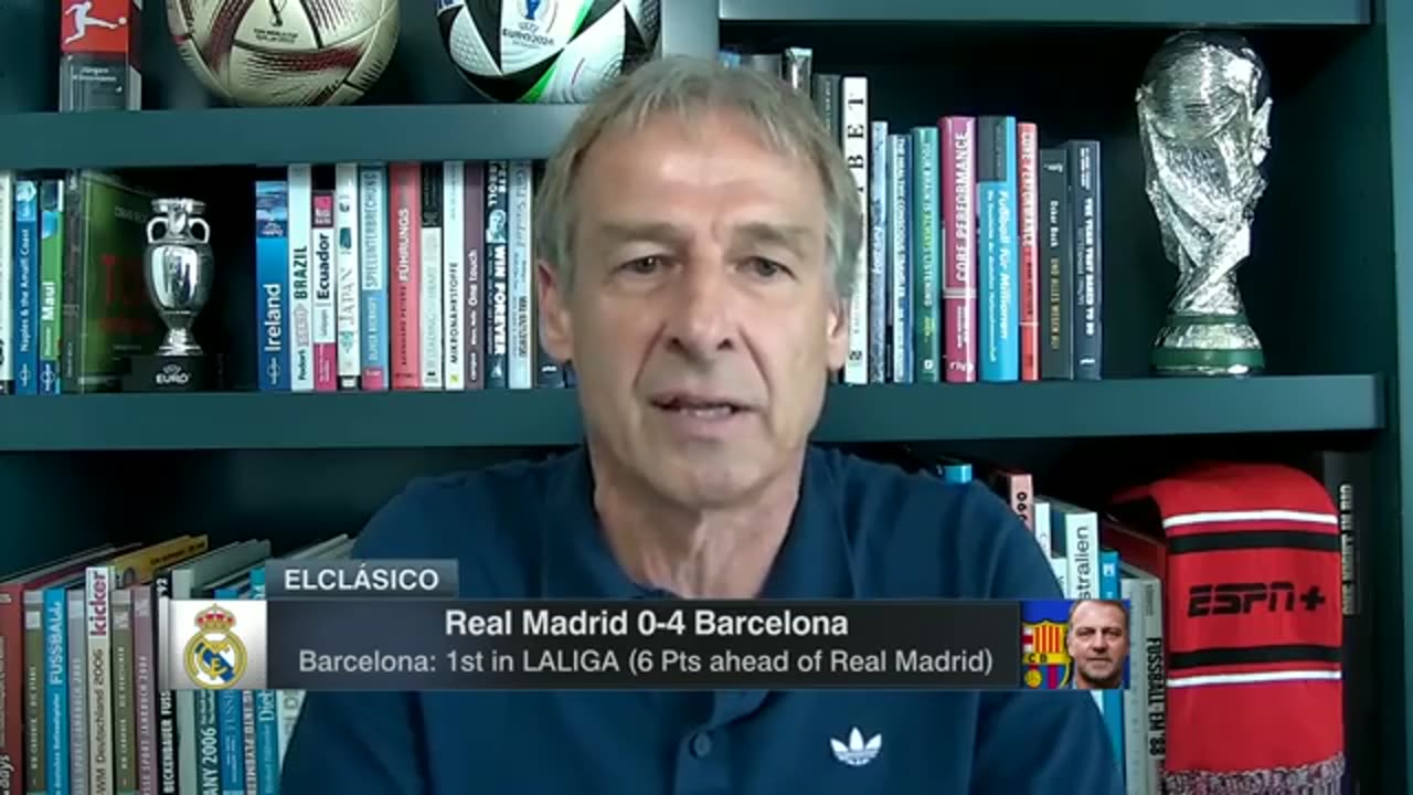 EL CLASICO REACTION 👀 'Nobody would've thought Barcelona would win 4-0!' - Klinsmann ｜ ESPN FC