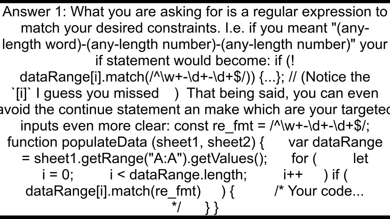 Conditional If Statements for data format