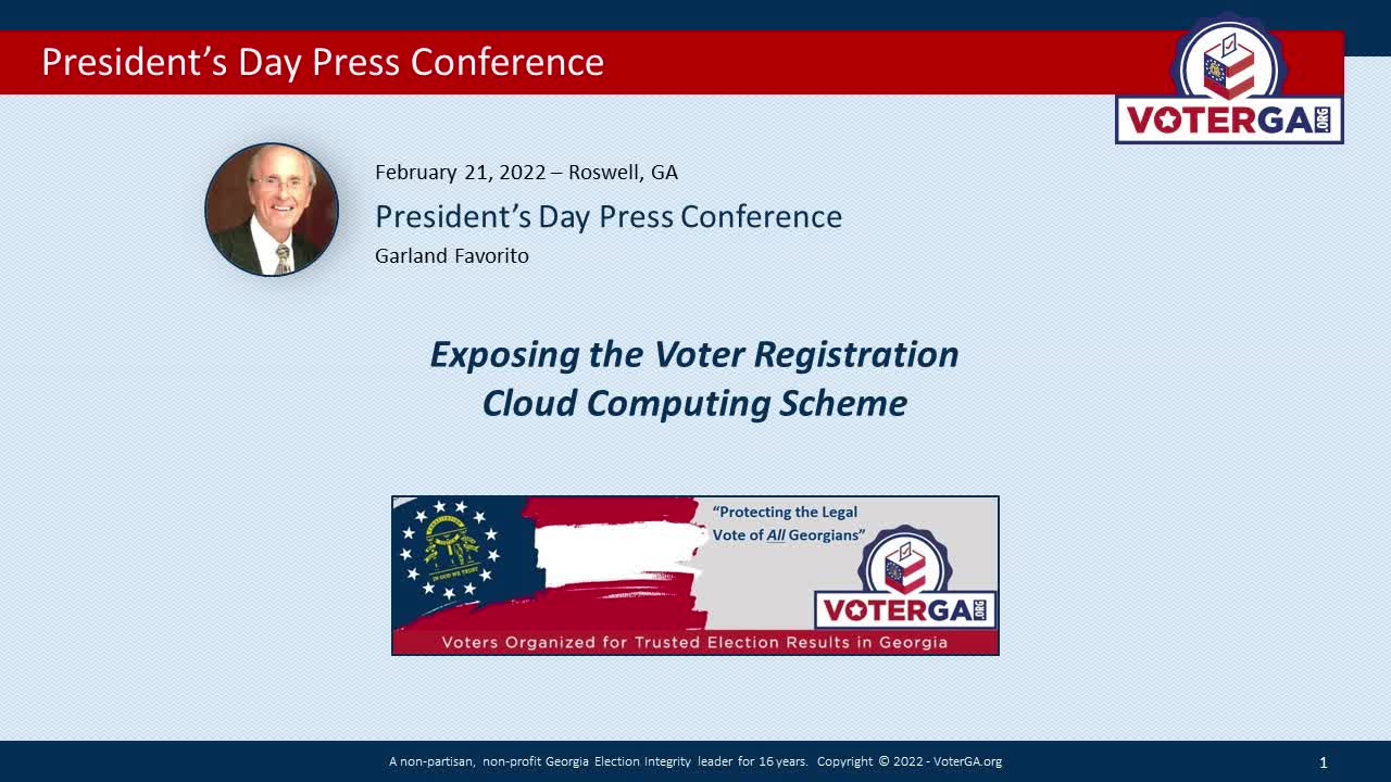 VoterGA Press Conference Feb 21st at 2:00 PM