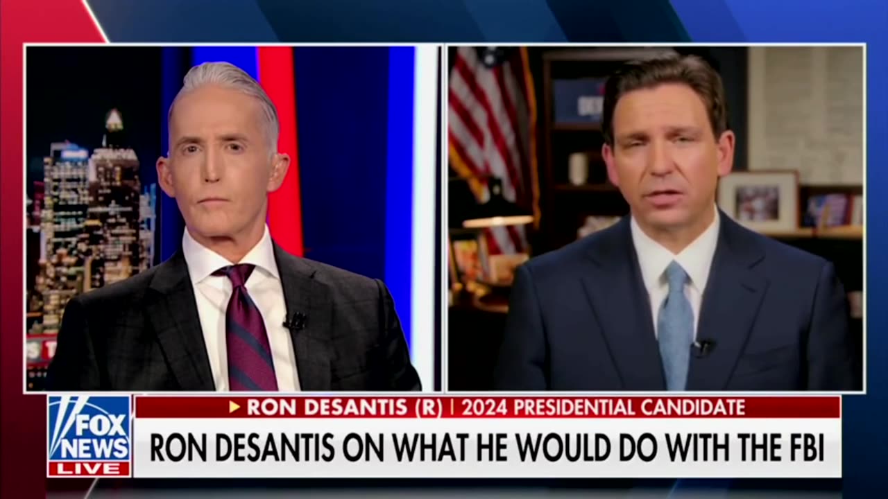 Governor DeSantis Says He Will Remove FBI Director Wray On 'Day One' If Elected