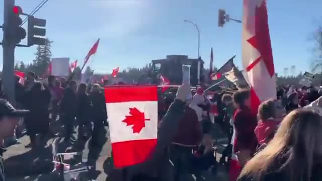 *PROOF WE ARE WINNING* 🇨🇦SURREY BORDER BLOCKADE 🇨🇦 CONTINUES STRONG (superbowl sunday!!!)