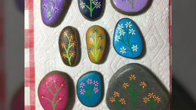 gorgeous pebble painting designs unique stone painting designs ideas