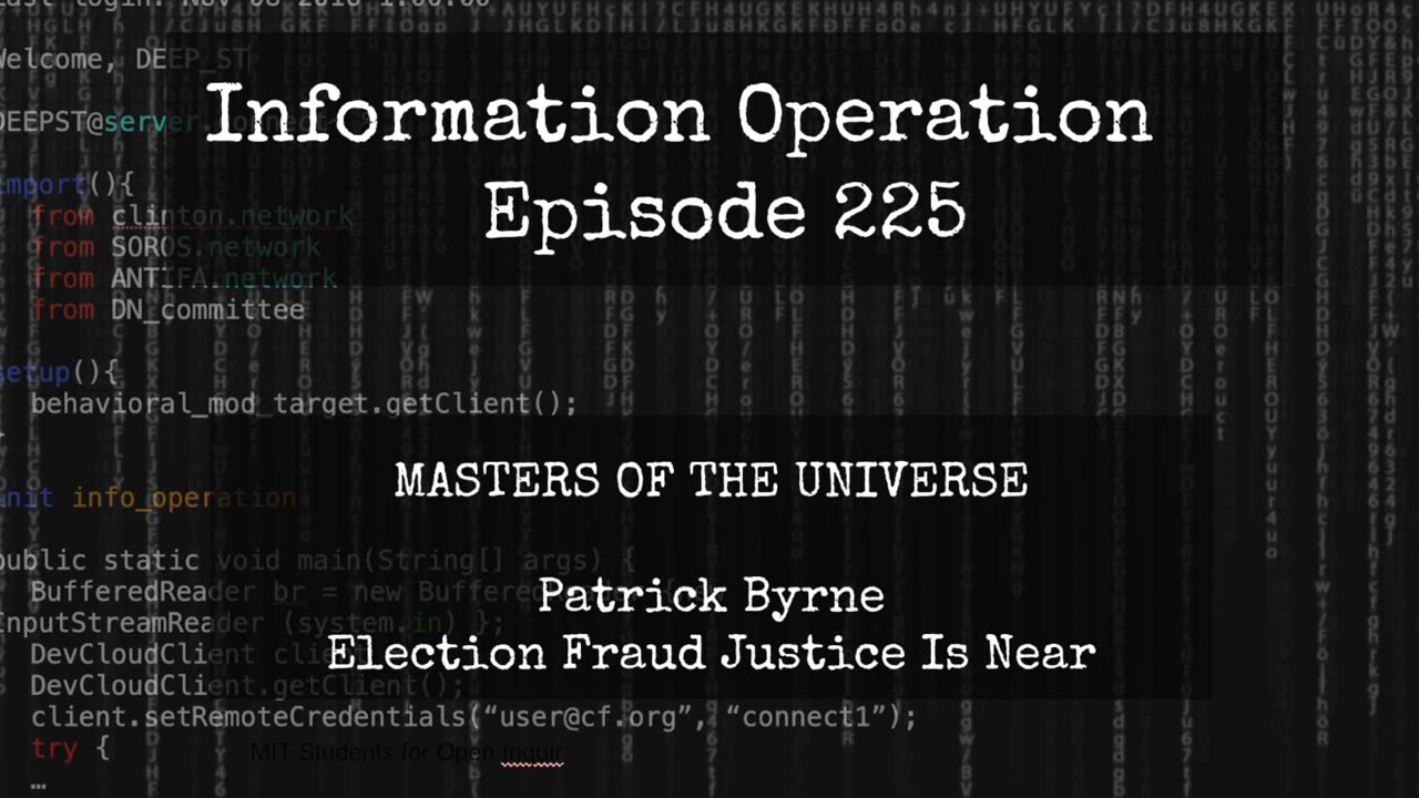 IO Episode 225 - Patrick Byrne - Justice Is Coming 3/21/24