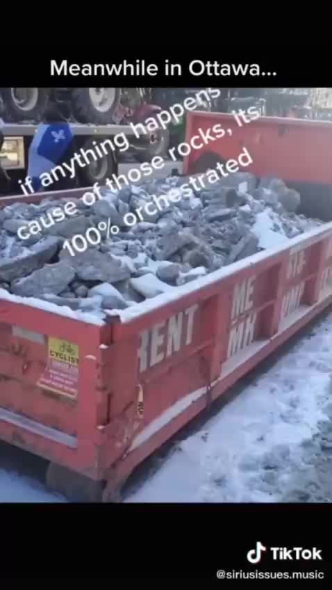 Just Like BLM & Antifa, Canada Now Has Rocks Delivered On Streets