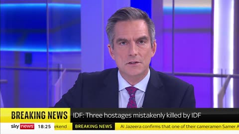 Israeli military mistakenly killed three Israeli hostages.