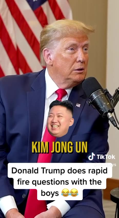 President Trump does rapidfire questions with the NELK boys