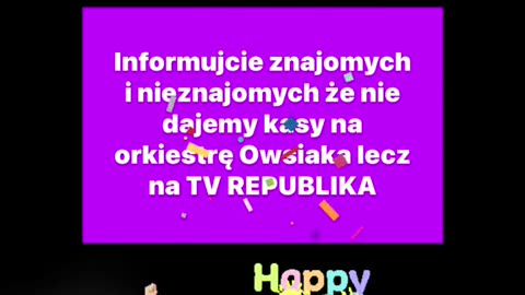 Nie dajemy kasy na orkiestrę Owsiaka lecz na Caritas lub TV Republika