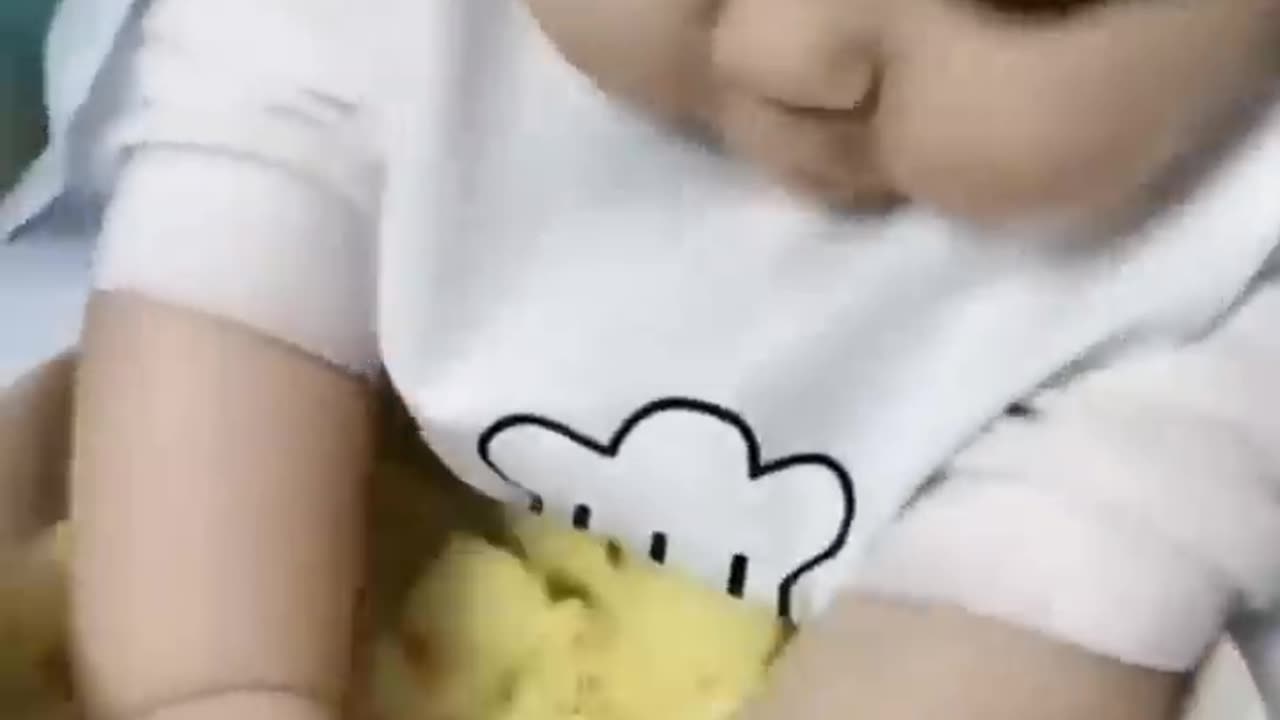Super cute baby.