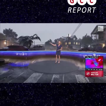 CGI showing the potential impact of Hurricane Milton on Florida.