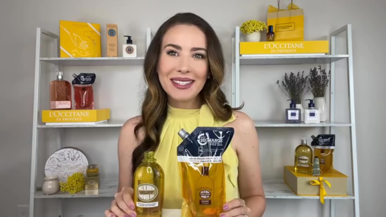 L'Occitane Cleansing & Softening Almond Shower Oil, 16.9 Fl Oz | tutorial | review