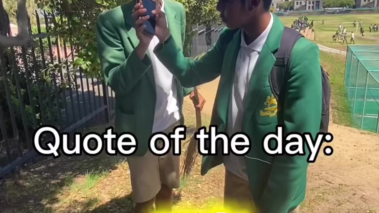 What is quote of the day?😱