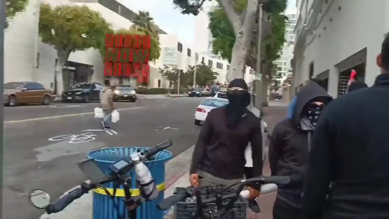 Big Pharma Pays Antifa To Harrass Protestors of J4b Mandates In Los Angeles