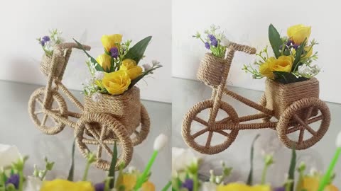 Jute Thread Cycle Craft Idea II 5-Minute Crafts