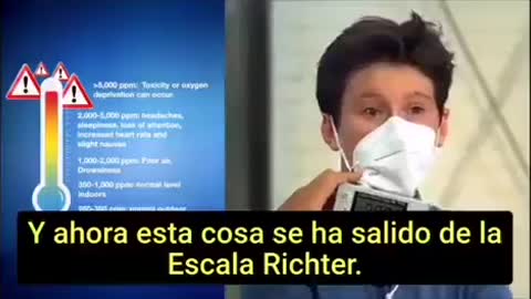 MIDIENDO EL DIOXIDO DE CARBONO AL INTERIOR DE LA MASCARILLA DE UN NIÑO