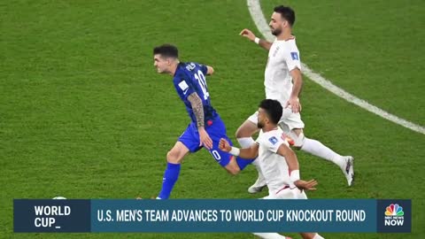 U.S. MEN'S TEAM ADVANCES TO WORLD CUP KNOCKOUT ROUND