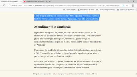 Jovem denunciada por médico após aborto pode ir a júri popular;