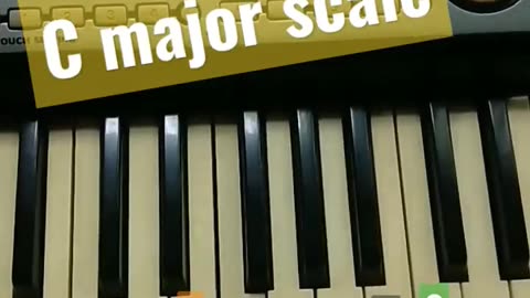 How to play c major scale on piano