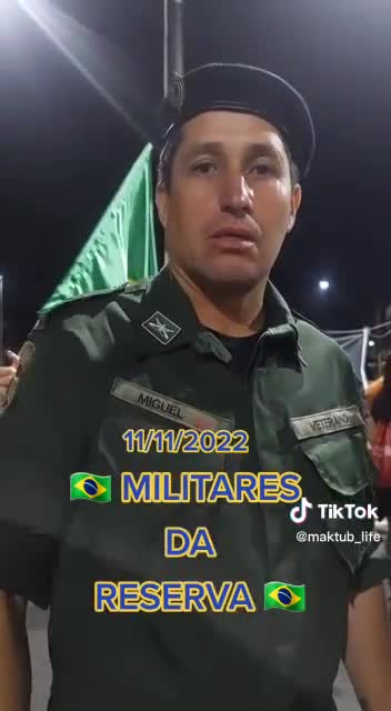 Brazil Soldiers Join the Protesters to Protest Against The Rigged Election