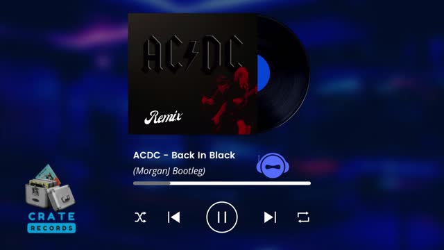 ACDC - Back In Black (MorganJ Bootleg) | Crate Records