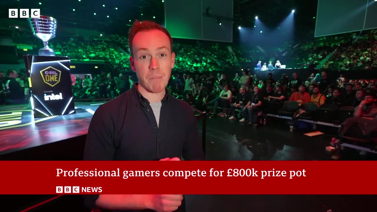 ESL One Birmingham: Team Falcon crownedESL Dota 2 champions | BBC News