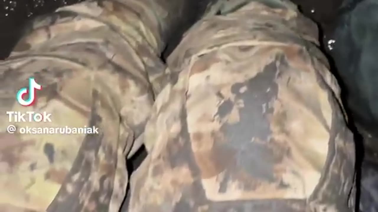 Mud and female Ukrainian soldier