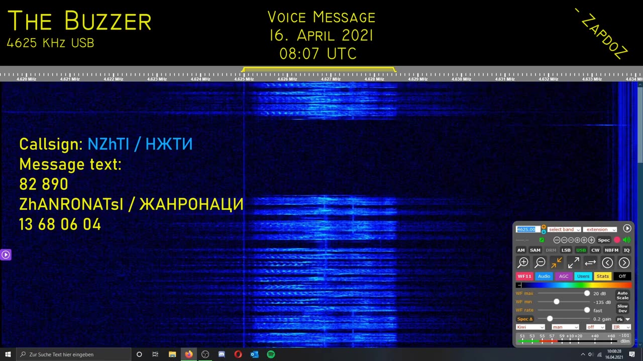 [UVB-76, The Buzzer] Voice Message; 16. April 2021, 08:07 UTC